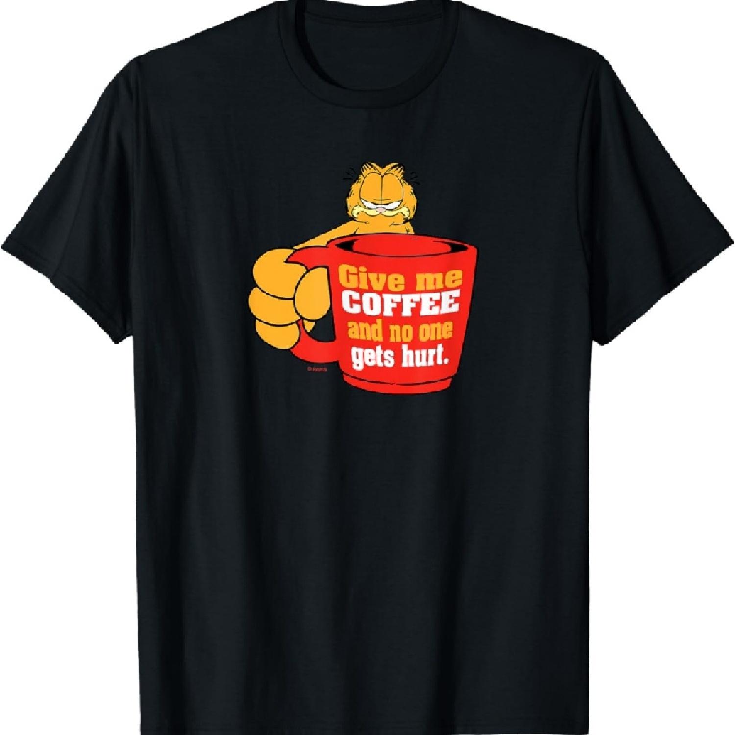 

Garfield Give Me Coffee T-Shirt XXXXXL чёрный