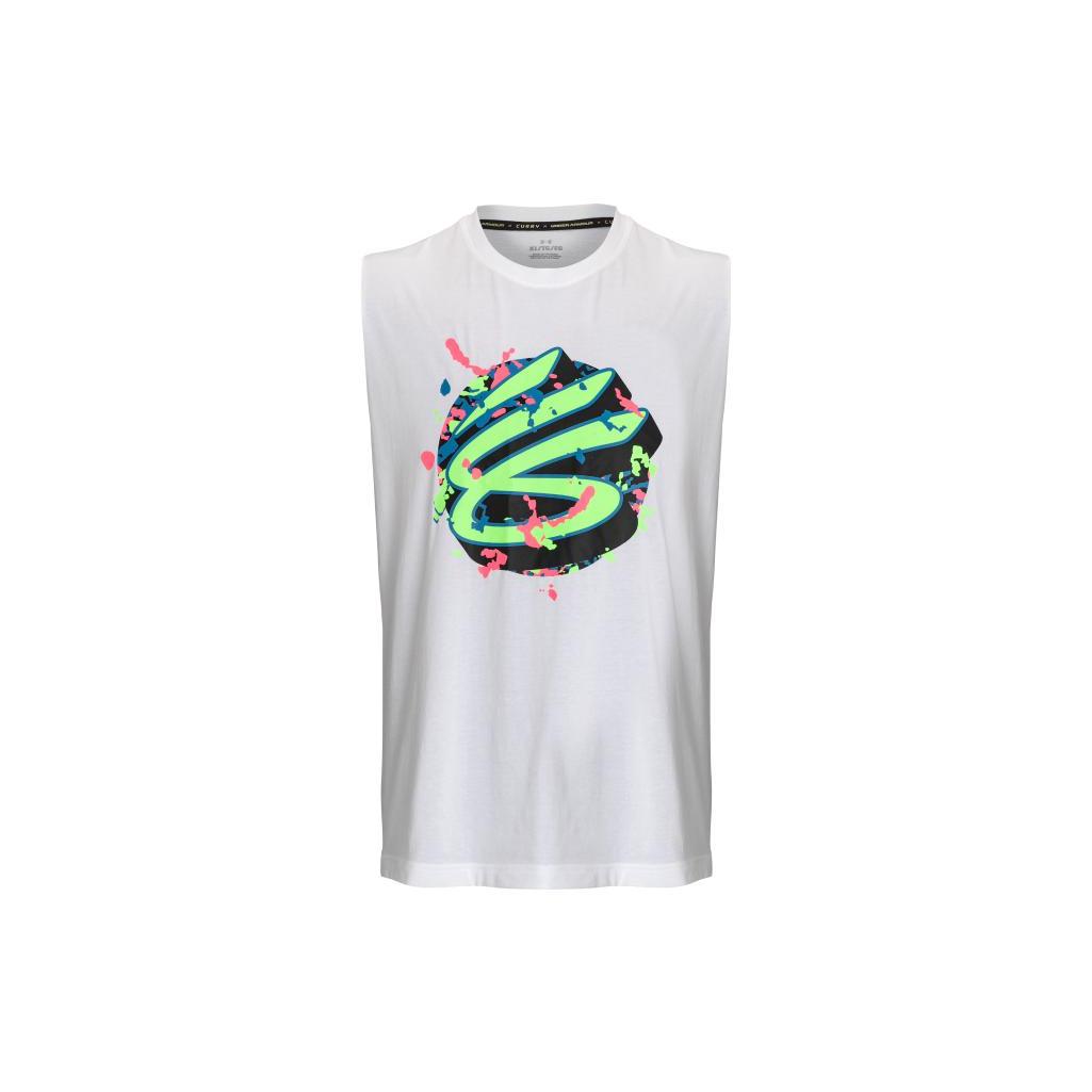 Under Armour Curry Basketball Jersey Men s White 1377307-100 XXL