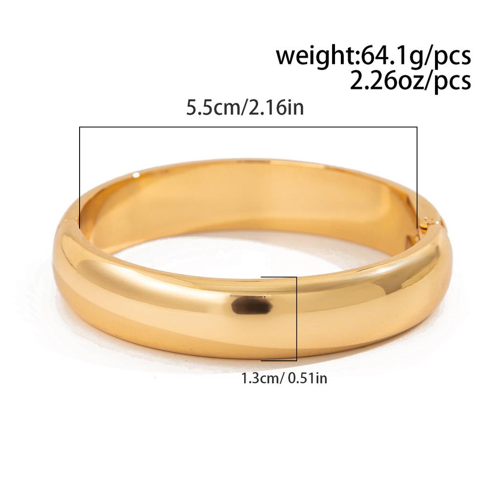 Design Sense Liquid Metal Smooth Spring Bracelet Geometric Ins Wind Texture Wide Bracelet Bracelet