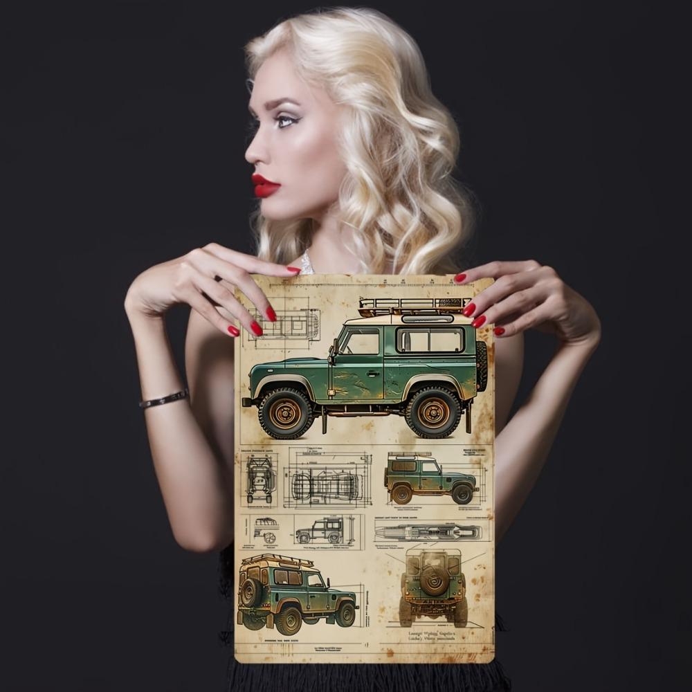 Vintage Metal Tin Sign 20x30cm - Rustproof Waterproof Wall Art, Vertical Retro Decor for Home Garage Bar Cafe, Easy Install