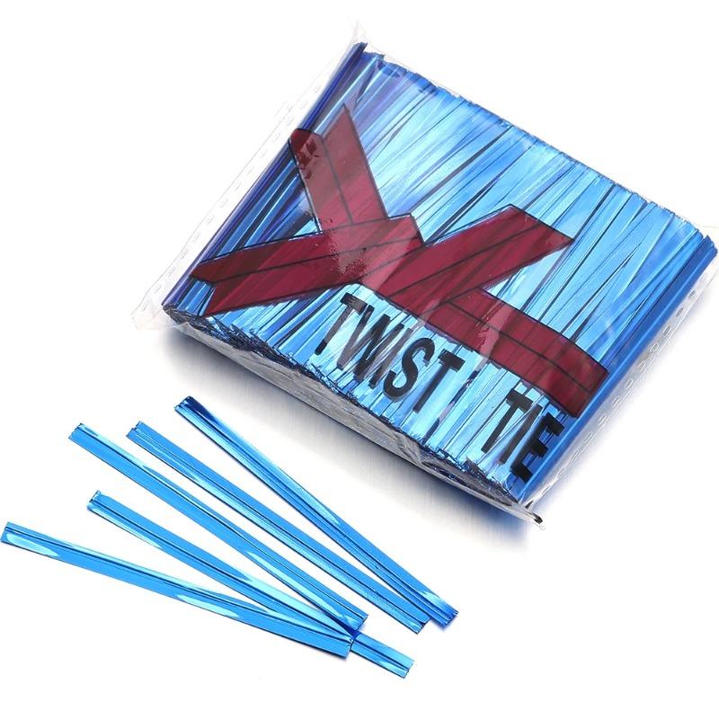 800 Pezzi Fascette di Plastica Colorate con Filo Metallico - 10cm Sigillanti per Caramelle, Lecca-lecca, Biscotti, Regali Alimentari e Confezioni per Feste