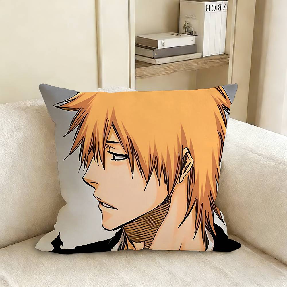 KKurosaki IIchigo BBleach RRukia Pillow Cover Sofa Cushion Cover Home Room Decoration Children Gift