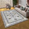 European and American Retro Foldable Living Room and Bedroom Carpet with Thickened Washed Back and Ethnic Style Carpet Beautiful