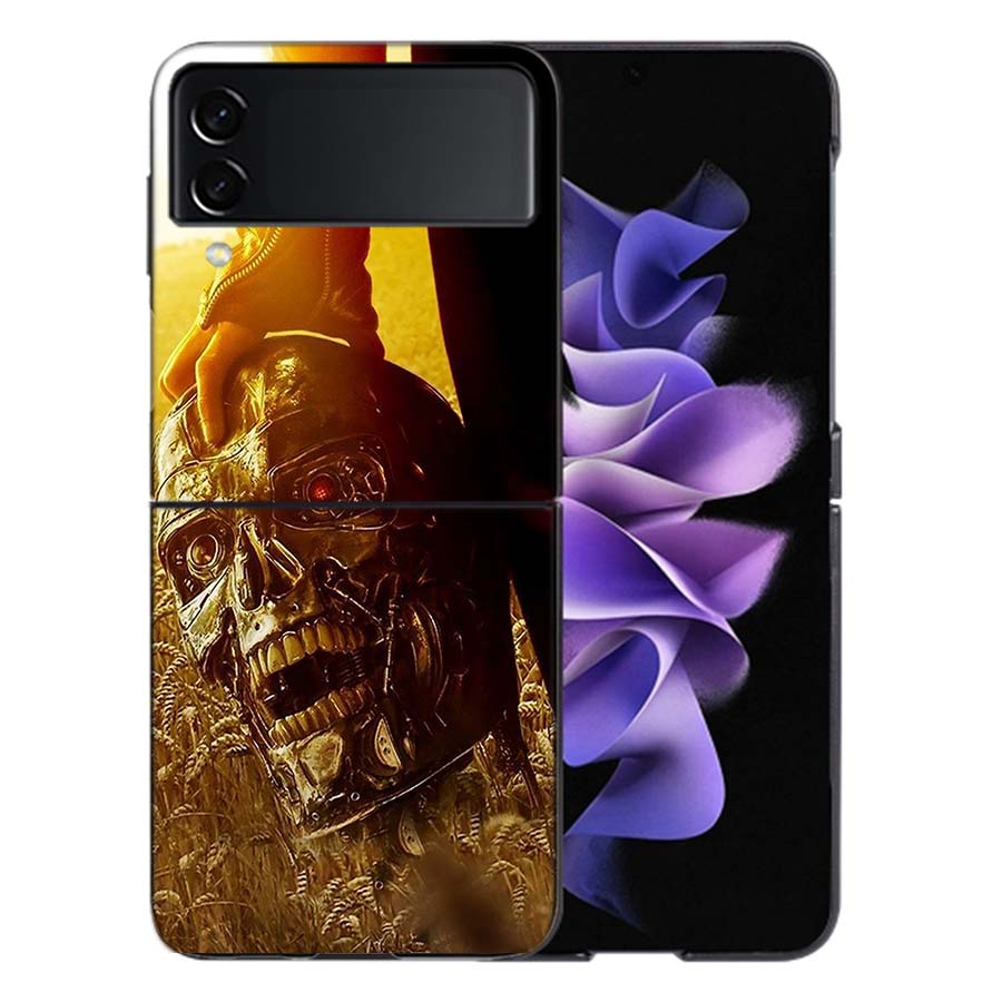 

Arnold Schwarzenegger Terminator Phone Case For Samsung Z Flip 6 7 5G Galaxy Z Flip 5 4 3 5G Cases Shockproof Hard Cover TPU Galaxy Z Flip