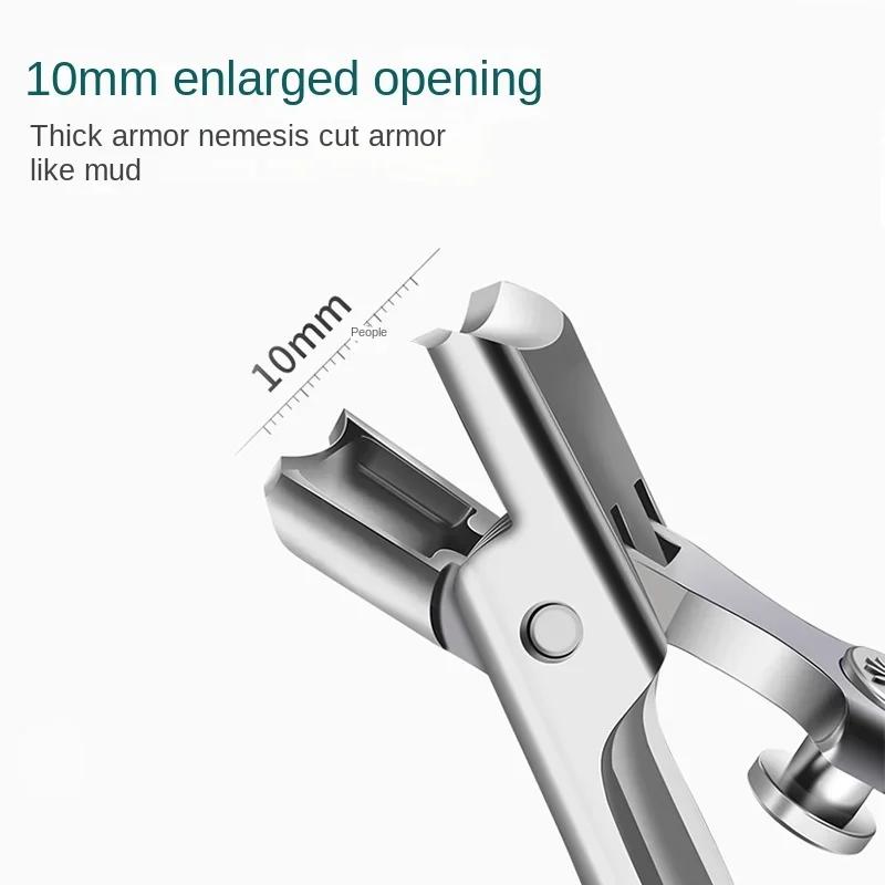 Stainless Steel Nail Clipper Splash-Proof Large Opening Nail Clipper Portable Dead Skin Removalnail Clipper Cuticle Trimmer