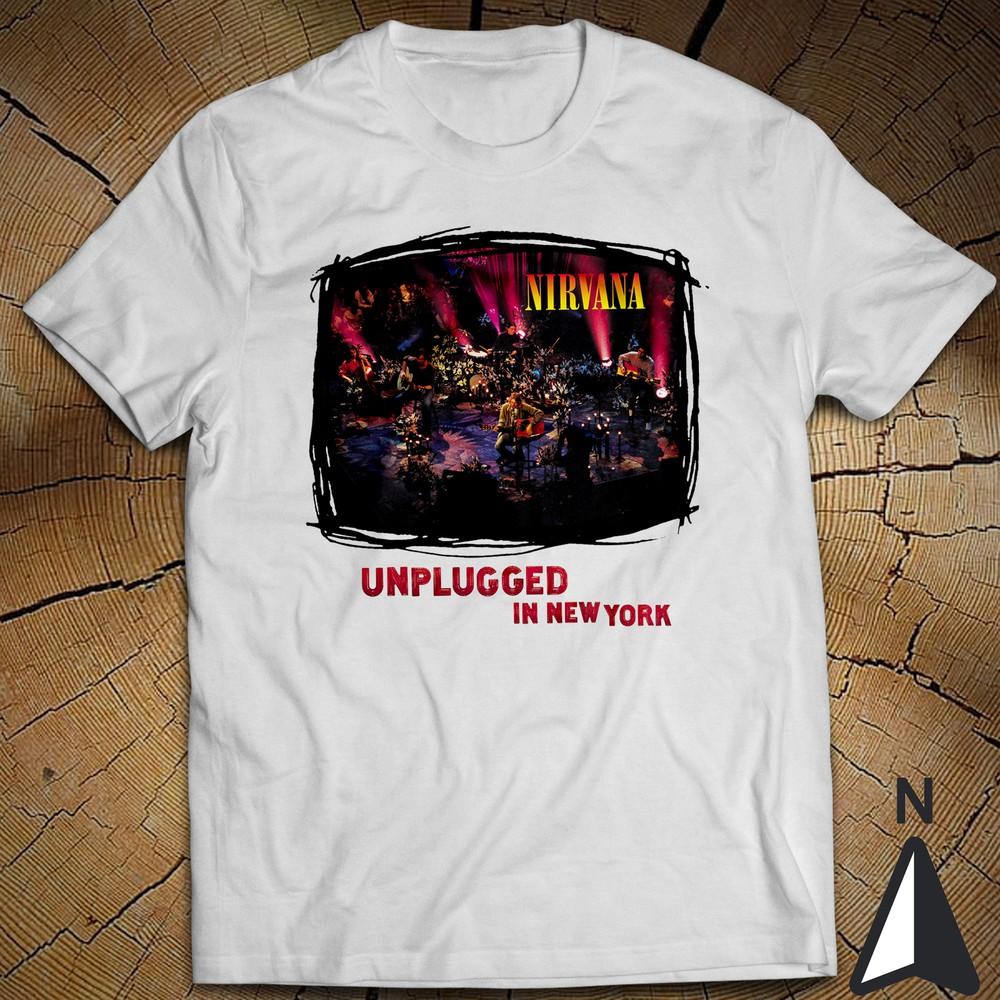 Rock Klassik Musik T-Shirt MTV Unplugged in New York Nirvana About a Girl Unisex T-Shirt