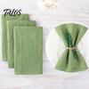Premium Quality Cloth Napkins Solid Color Napkin, Elegant Reusable Fabric Washable Farmhouse Napkin for Wedding Baby Shower Dining Table Decor Cotton