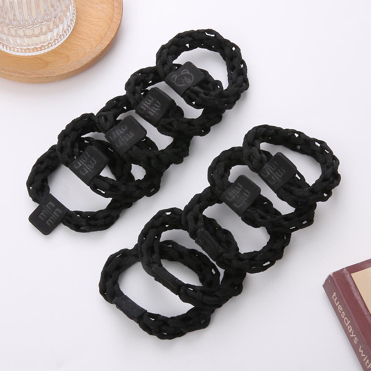 

10 шт. Висока еластичність, довговічність, пов’язка для волосся, кільце для волосся, мотузка, модні головні убори для дівчинки, мила гумка, аксесуари для волосся 01