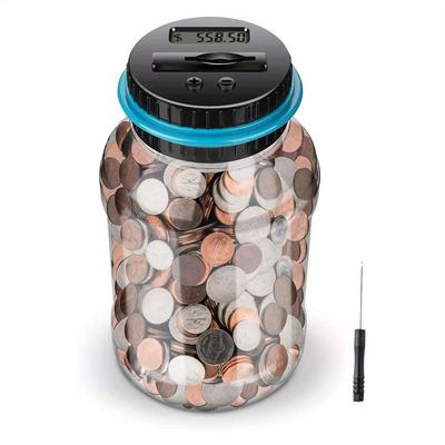 Piggy Bank,  Digital Piggy Bank For Boys Kids, Money Saving Jar,Best Gift For Child All US Coins Halloween/Thanksgiving Day/Christmas Gift Easter Gift