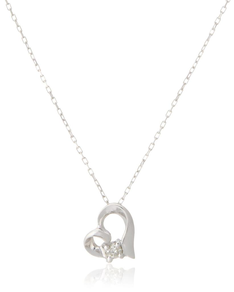 D Collection Diamond White Gold K10 Necklace DS51430WG 0.03ct