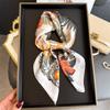Jungle Flying Bird Simulation Silk Printing Silk Scarf Square Scarf Premium Shawl Sunscreen Neck Professional Scarf Headscarf Scarf