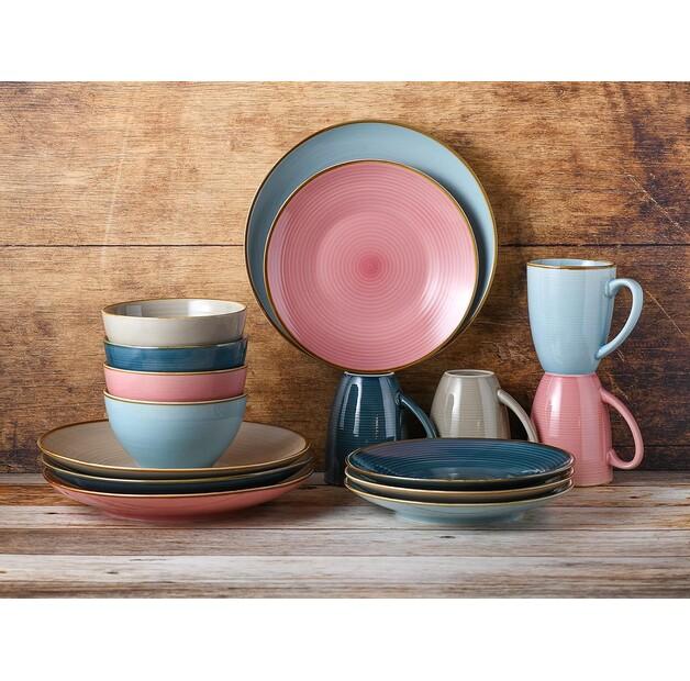 CreaTable Cozy Day Dinnerware Set, 16 Pieces (22506)