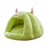 Dog Bed Soothing Snug Warming for Small Dogs S Green