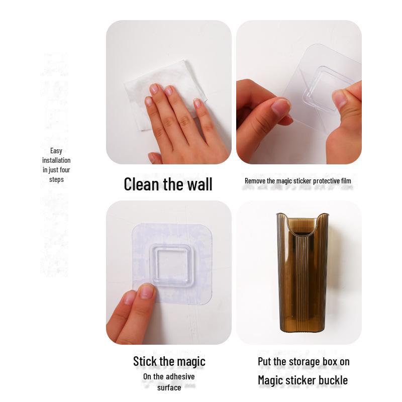 Wall-Mounted Punch-Free Umbrella & Kitchen Utensils Storage Tube