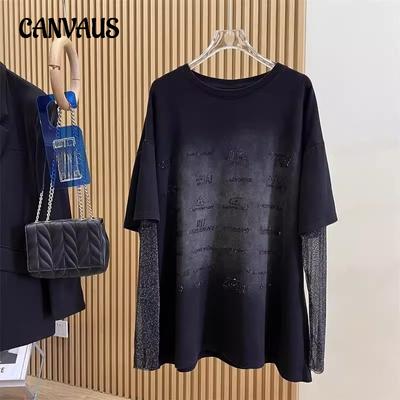 Frühling und Herbst Plus Size Langarmbluse Damen Langarmshirts