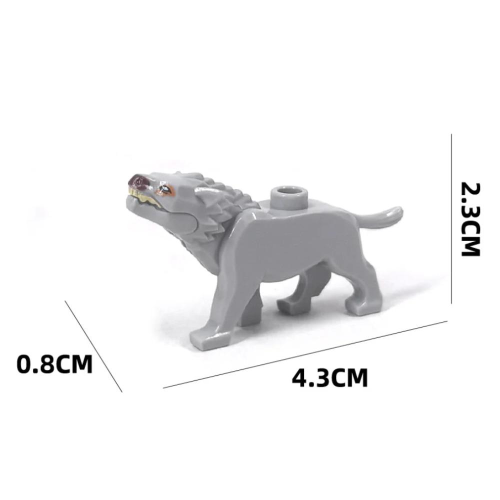 Animal Building Blocks City Small Large Ornaments Panda Dog Sheep Pig Cow Zoo Deer Mount Crocodile Tiger Wolf Eagle Boy Gift Toy