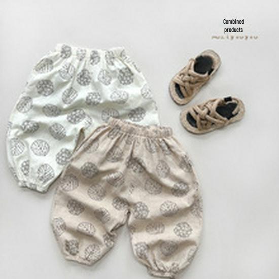 Cool Linen-Cotton Mosquito-Proof Pants for Kids - Lightweight Korean Trend Casual Summer Pants for Boys and Girls