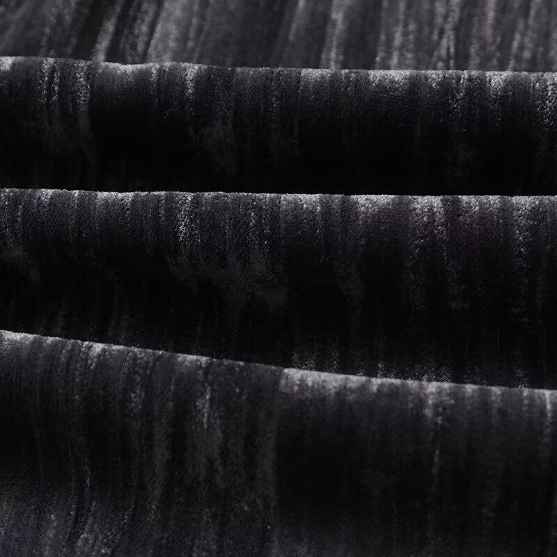 2025 Spring Women's Slim Minimalist Velvet Wide-Leg Pants