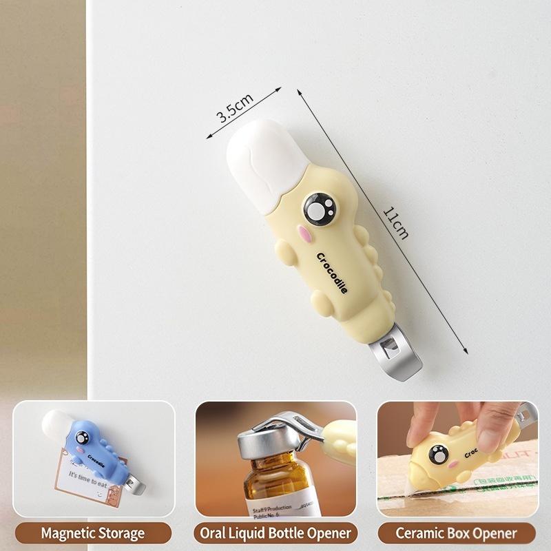 Mini Crocodile Vial Opener Pocket Bottle Opener Vials Openers Oral Liquid Cap Lifter Clinic Hospital Medicine Bottle Opener