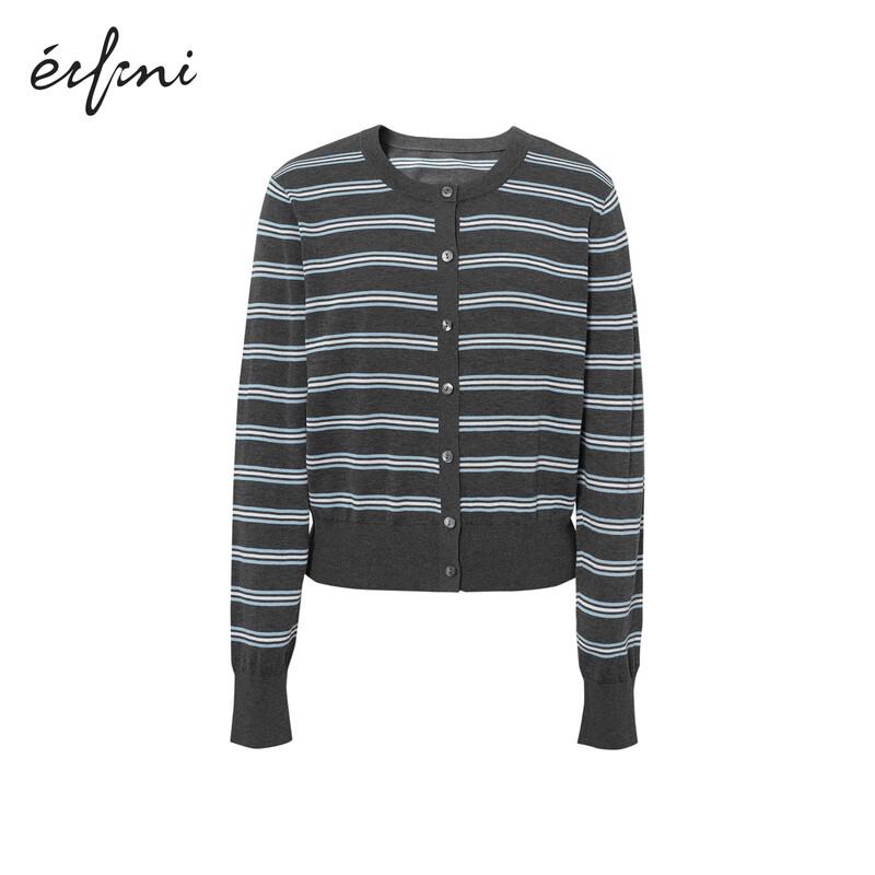 

Женский полосатый вязаный кардиган Eifini 1G8132091 M