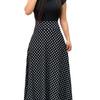Floral Print Color Block Long Dress: Autumn 2018 Hot-Selling European & American Style Women's Clothing