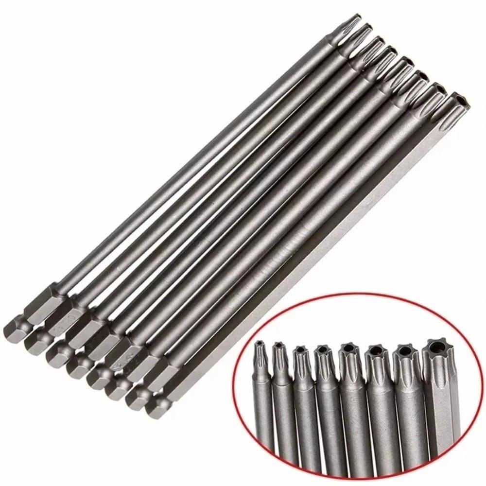 8PCS T8-T40 Hex Head Allen Wrench Drill Bits Set Screwdriver Socket Bit  Wrench Use