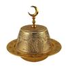 Plateau à fruits en métal style arabe premium Construction en alliage durable Bol décoratif du Moyen-Orient pour recevoir des invités