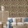 Animal Skin Wallpaper Brown, Cream and Black for Living Room and Bedroom 50x1000