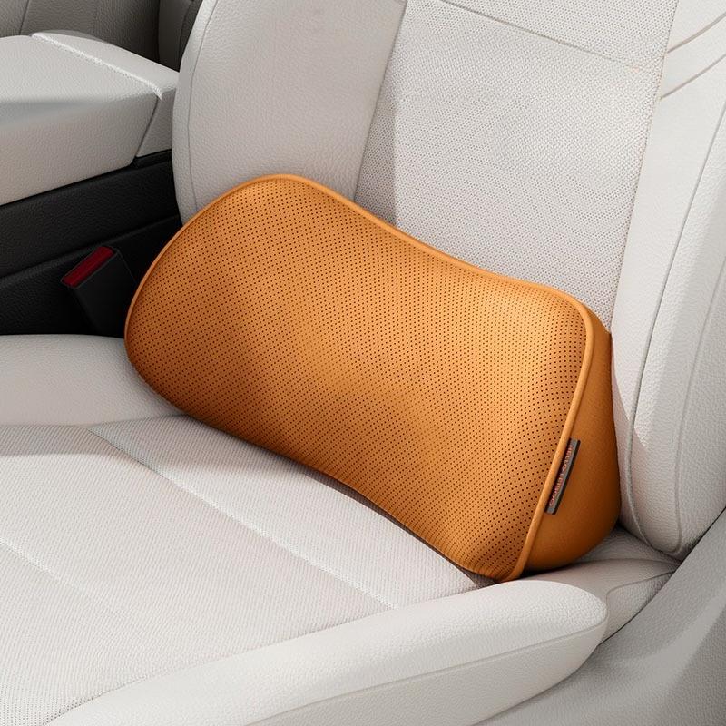 

Car Seat Pillow Memory Foam Lumbar Support Breathable Back Protector Suitable for Office Chairs and Car Interior Accessories оранжевый