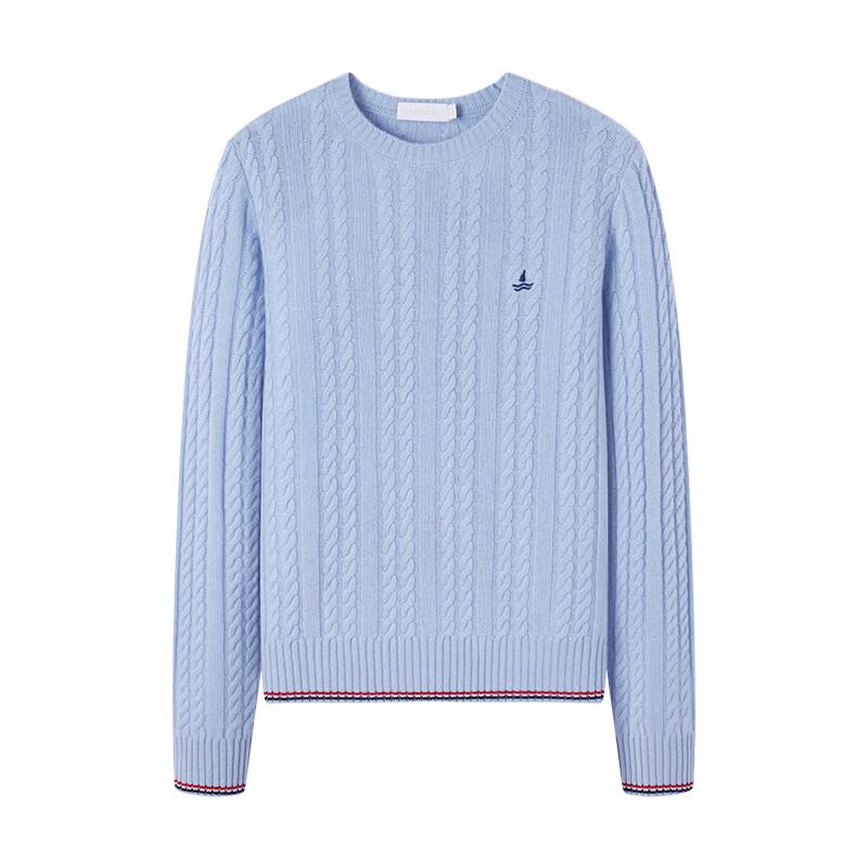 Navigare Women's Long-Sleeve Round Neck Wool Sweater