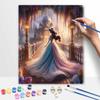 Disney Oil Paint Hand Painting Kit Jasmine Palace Garden Decoration Classic Style Home Decor Elegant Fantasy Art Creative Wall Crafts