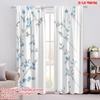 2pcs,2D Plane Printing Curtain Fabric Blossom Trails Polyester Fabric (without Rod) Room Decor Ldeal for Bedroom & Living Room