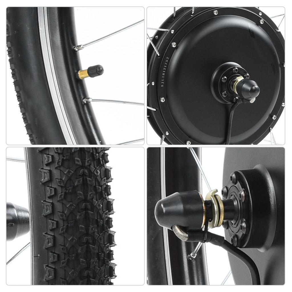 Electric Bike 36V 500W Hub Motor Conversion Kit Wheel 26in with Meter(rear Drive)