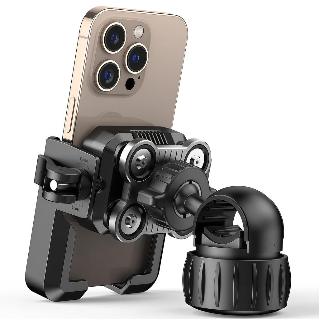 Bike Phone Bicycle Phone Holder with Vibration Lever Operation for Easy Installation and Compatible with Inch iPhones and Android Phones Holder,