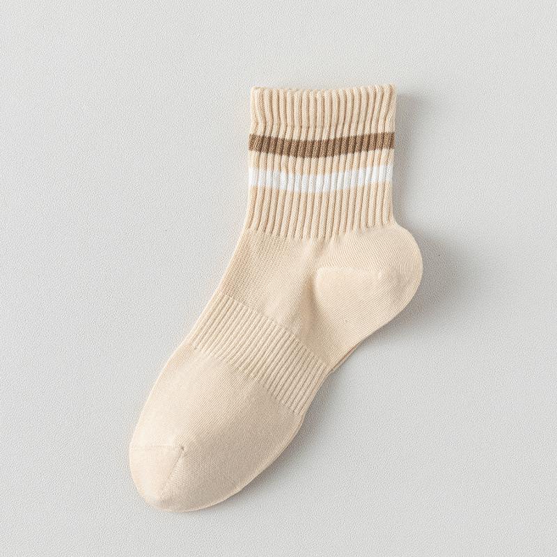 

Женские летние тонкие влагопоглощающие дышащие бесшовные спортивные носки-трубы из хлопка 1 pair телесный