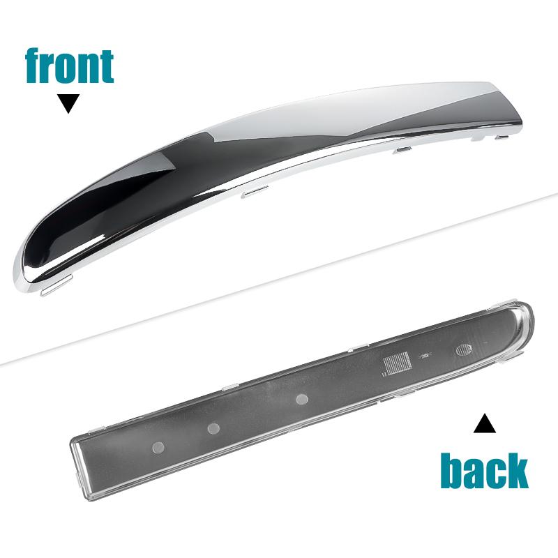 735455056 /735455057 Chrome Sliver Front Bumper Moulding Lower Trim For Fiat 500 2007-2015 Chromium Bumper Lower Trim Cover