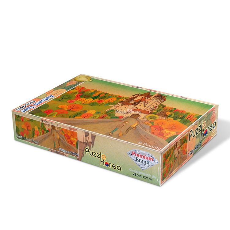 150dílná skládačka - podzimní výlet na hrad Eltz, oblíbené korejské puzzle