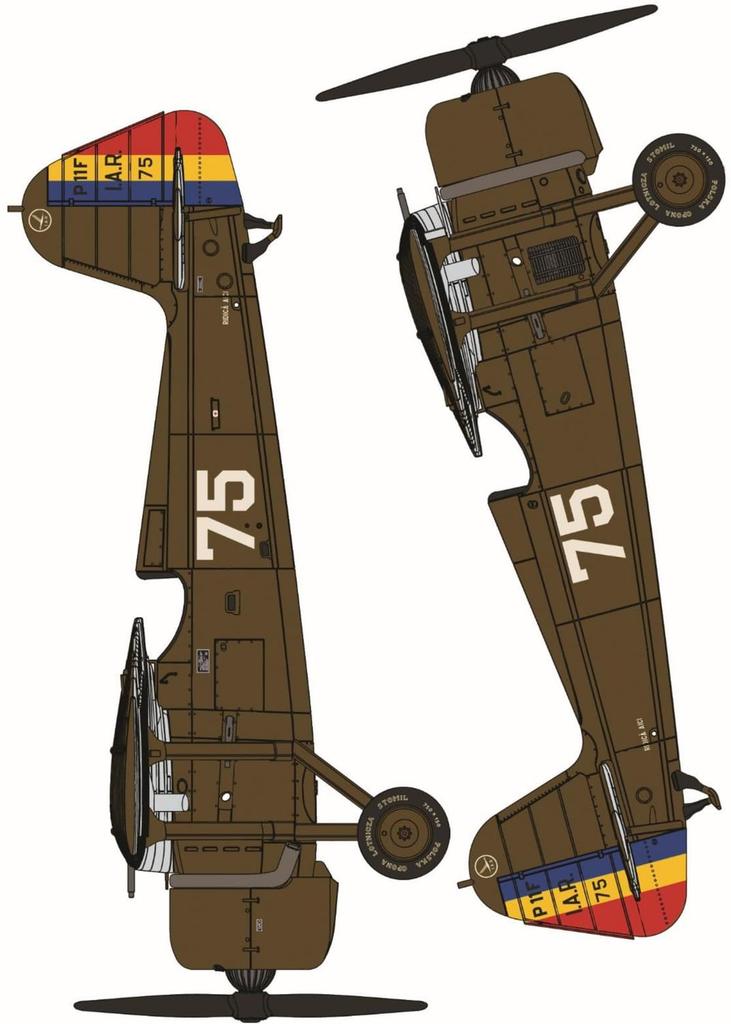 Toromodel Romanian Air Force Plastic Model Kit Decal TRMED48035 1/48 PZL/IAR P.11F Decal, Polish-Made Fighter, (Airplane)
