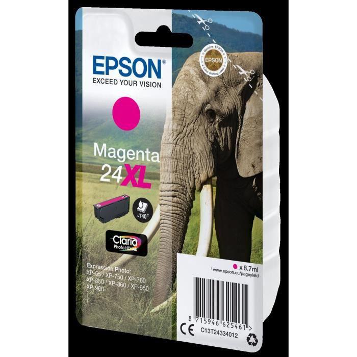 Epson T2433 XL Magenta Ink Cartridge - Elephant (C13T24334012)