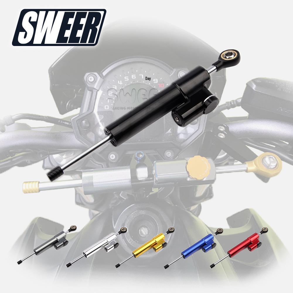 Universal Titanium Motorcycle Handlebar Damper: Anti-Wobble Stabilizer & Shock Absorber