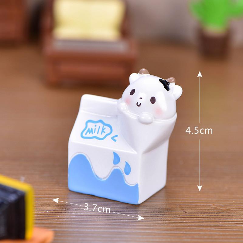 

Пейзажная корова Микро-орнамент Молочный пакет Суккулент Мини-подарок Аксессуар