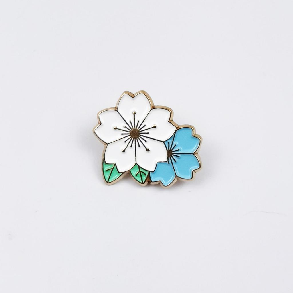 Elegant Colorful Flower Metal Brooch for Ladies - Drip Oil Alloy Corsage, Backpack Decoration & Clothing Accessory