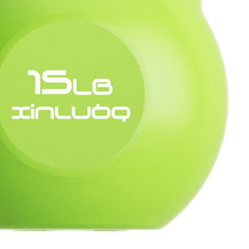 Kettlebell Weights Strength Training Wide Handle Kettlebell with Palm Guard Wrist Guard for Men Women 15lb   6.8kg Green