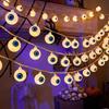 Halloween LED Pumpkin, Ghost & Bat Decorative String Lights for Courtyard Party - Colorful Atmosphere Lights