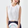 Spring Thin Sports Running Fitness Exposed Navel Yoga Sleeveless Vest Women's Nude Skin-friendly Slim T-shirt