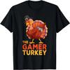 Dabbing Turkey Gamer Thanksgiving Gaming Kids Boys Toddlers T-Shirt