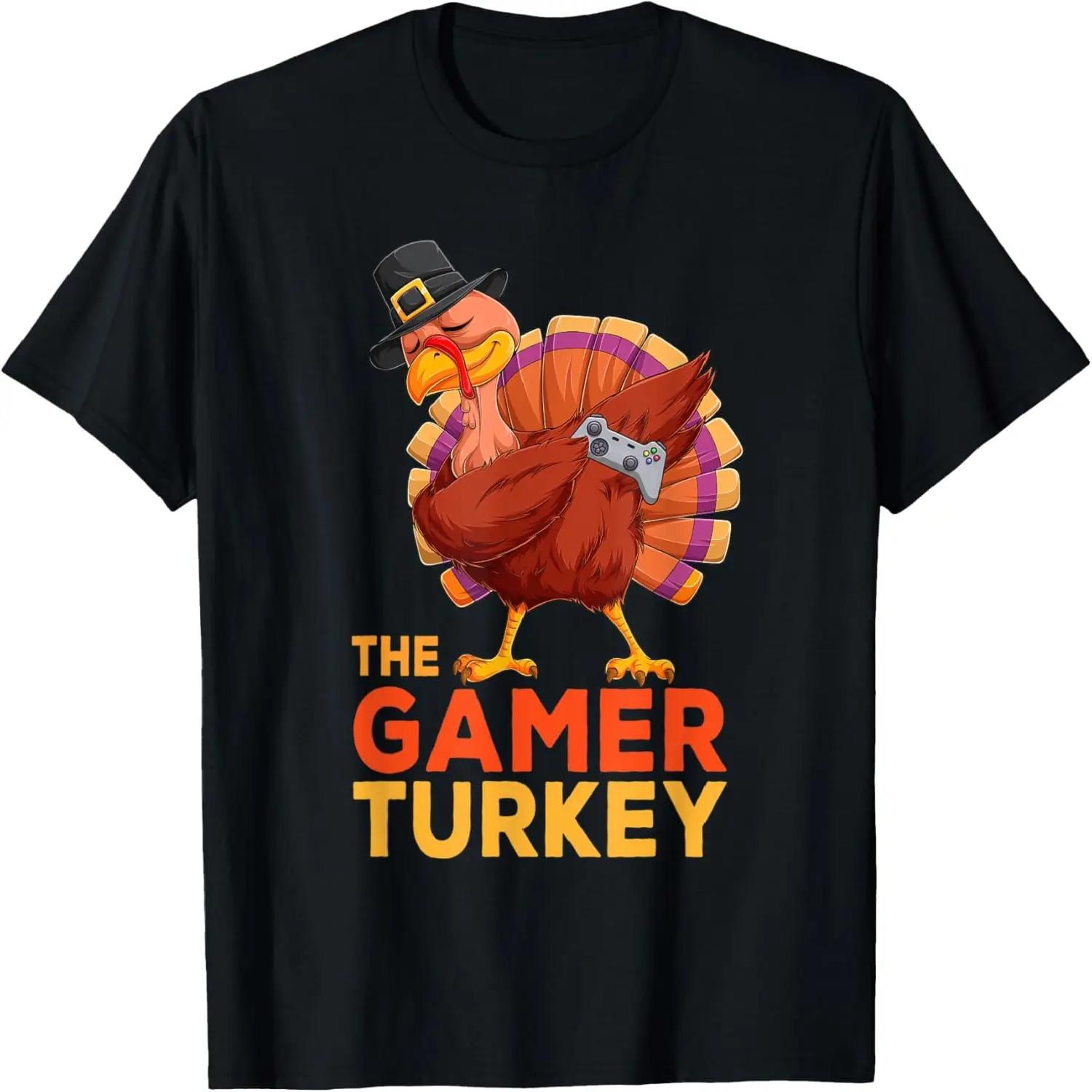 Dabbing Turkey Gamer Thanksgiving Gaming Kids Boys Toddlers T-Shirt S