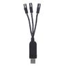 110cm 3in1 AA Battery Eliminator USB Powered for Toothbrush Toy Flashlight Clock Walkie Talkie Christmas Strip Light
