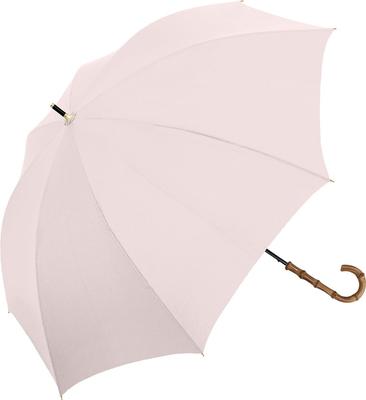 Nakatani Bamboo Pink Manual 55cm Rib Complete Sun UV Rain and Sun Long UV Black Sun Heat Rain Pink Umbrella, Beige, Opening, Length, Protection, 100%