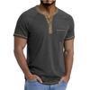 T-shirt da uomo a maniche corte con colletto Top casual con revers